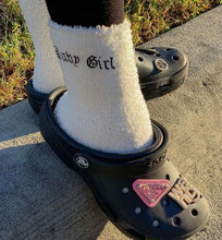 Load image into Gallery viewer, LETS CHILL fuzzy socks