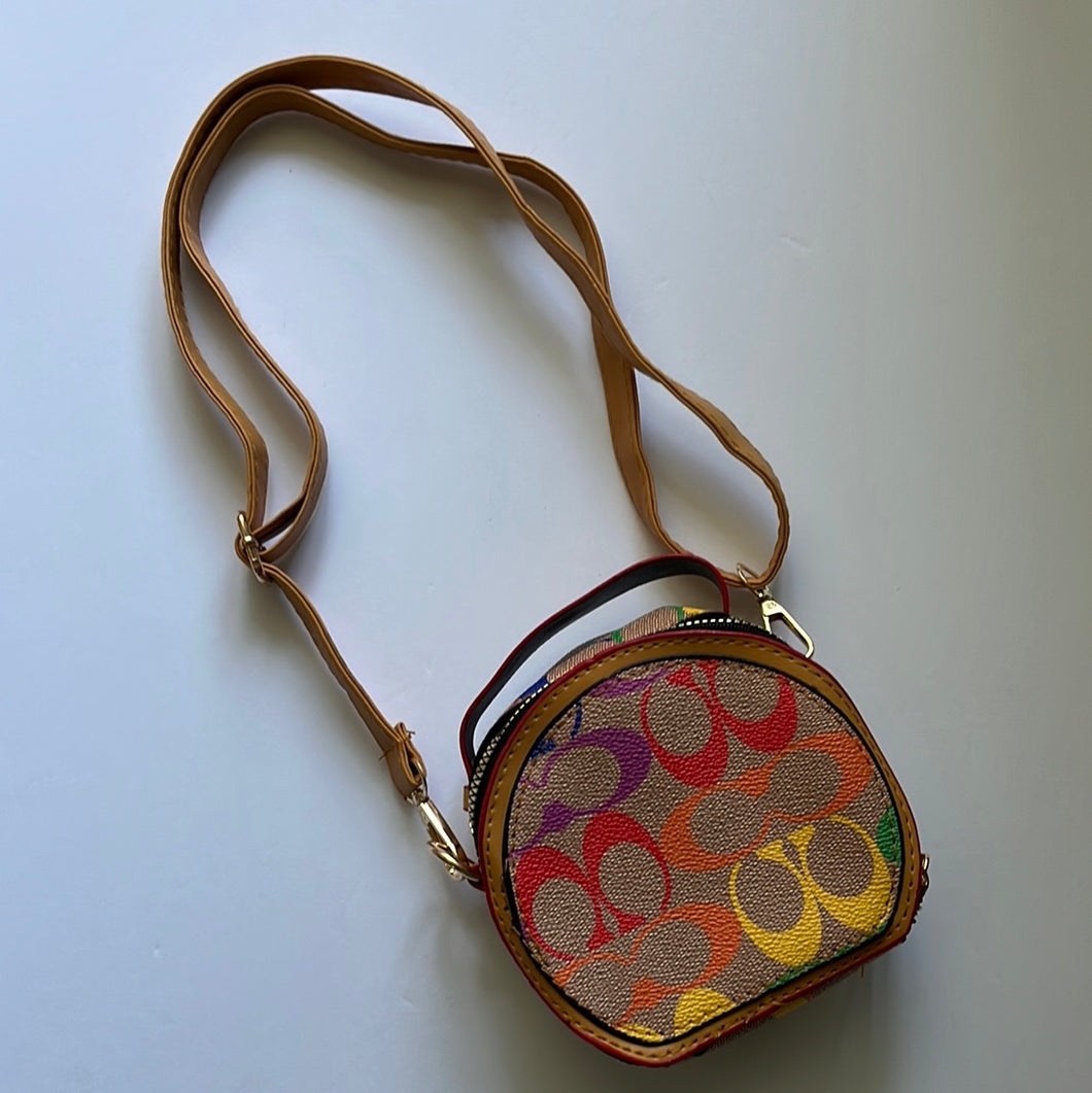 Rainbow CC mini purse