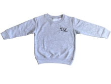 Load image into Gallery viewer, TK Embroidered Crewneck Grey
