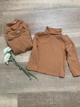 Load image into Gallery viewer, TK embroidered tan turtleneck
