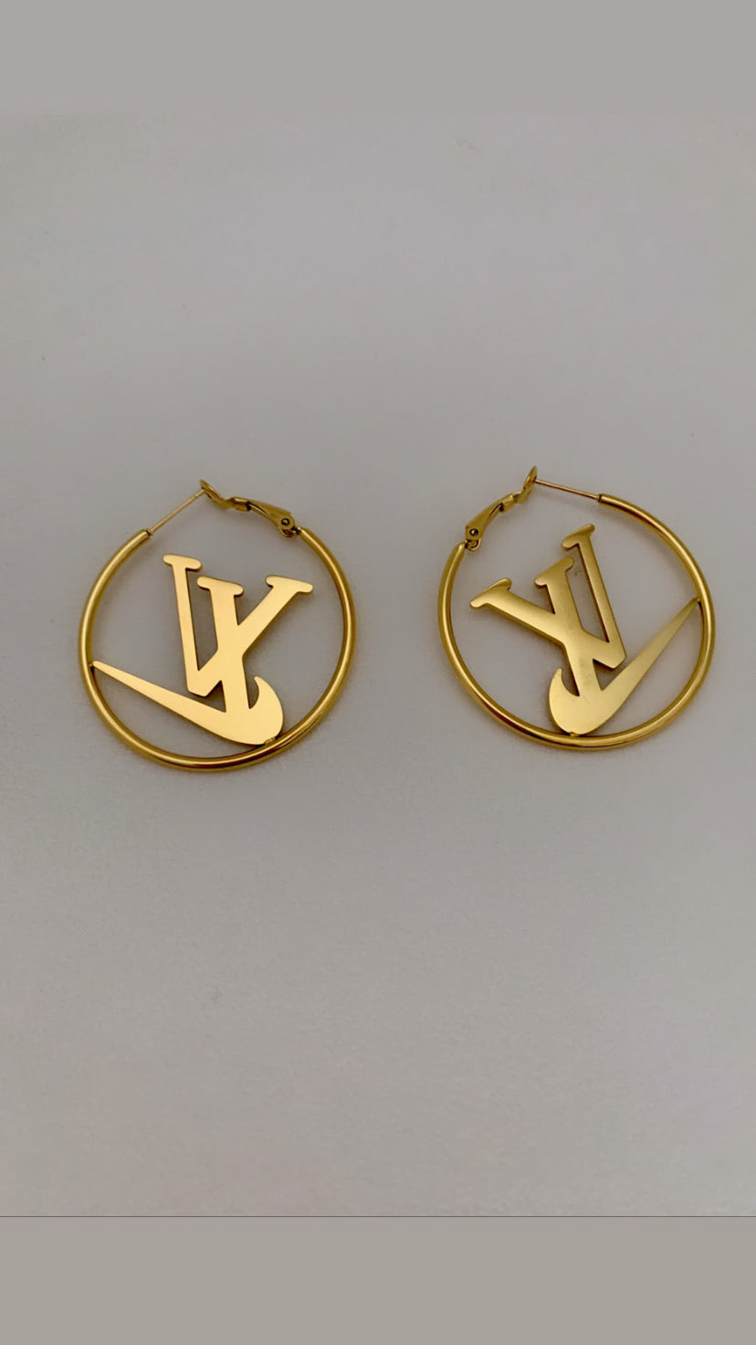 LVN  hoop earrings